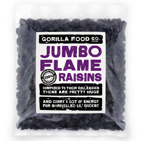 Gorilla Food Co. Jumbo Flame Black Seedless Raisins