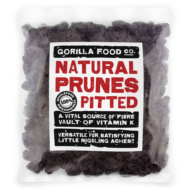 Gorilla Food Co. Natural Prunes Whole Pitted
