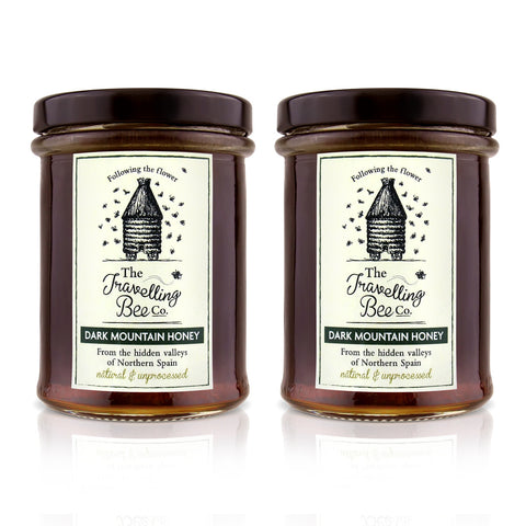 Travelling Bee Co. Natural Mountain Honey - 2 x 227g Twin Pack - SAVE 10%