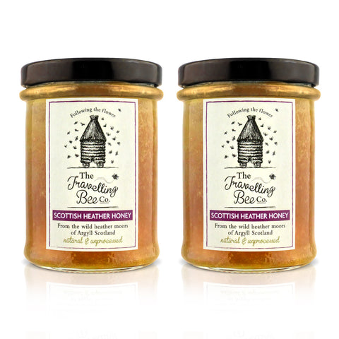 Travelling Bee Co. Scottish Heather Honey - 2 x 227g Twin Pack - SAVE 10%